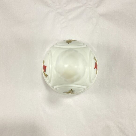 Vintage Fenton Cardinals in Winter Hand Bell Signed - Picture 5 of 8